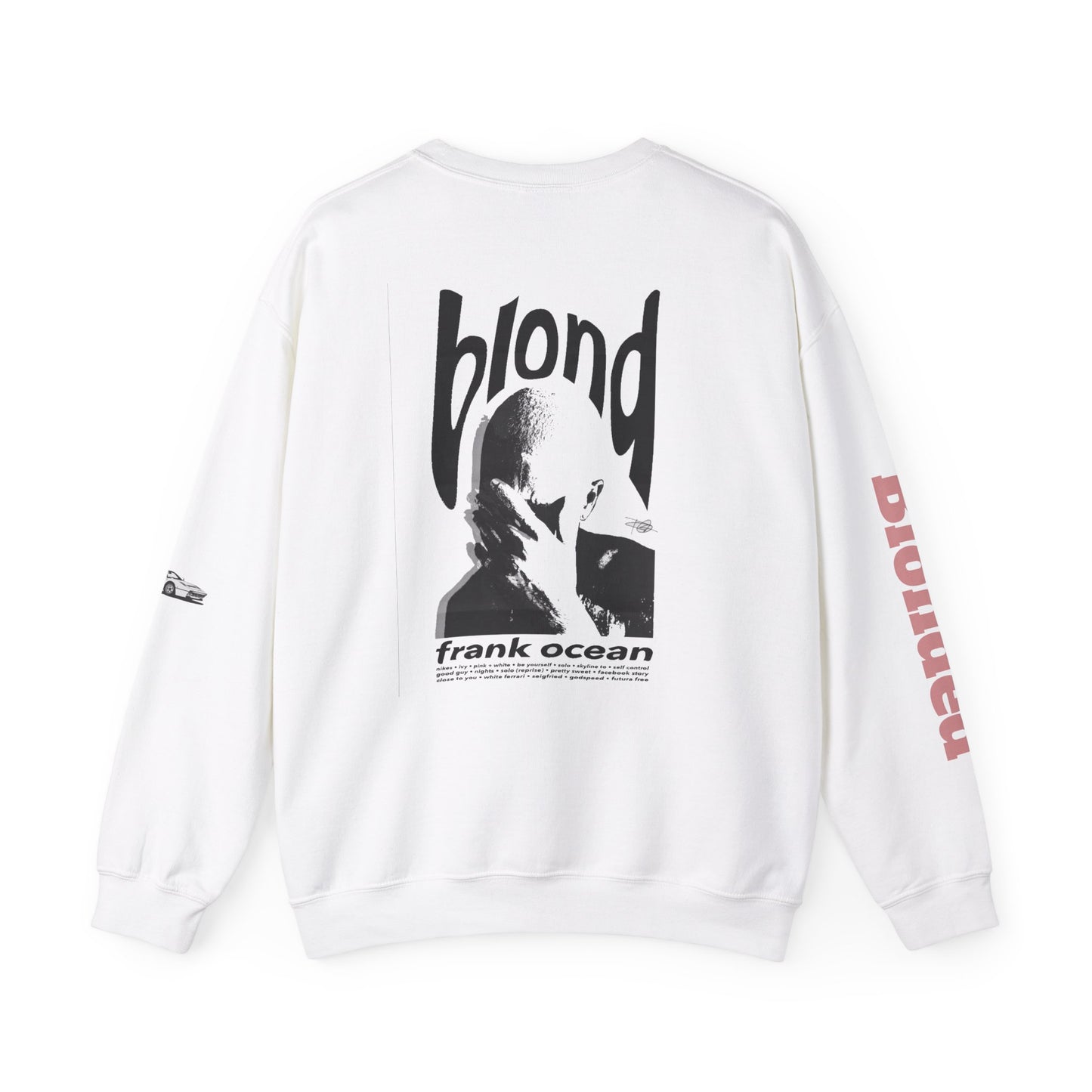 Frank Ocean Inspired Sweatshirt - White Ferrari Design