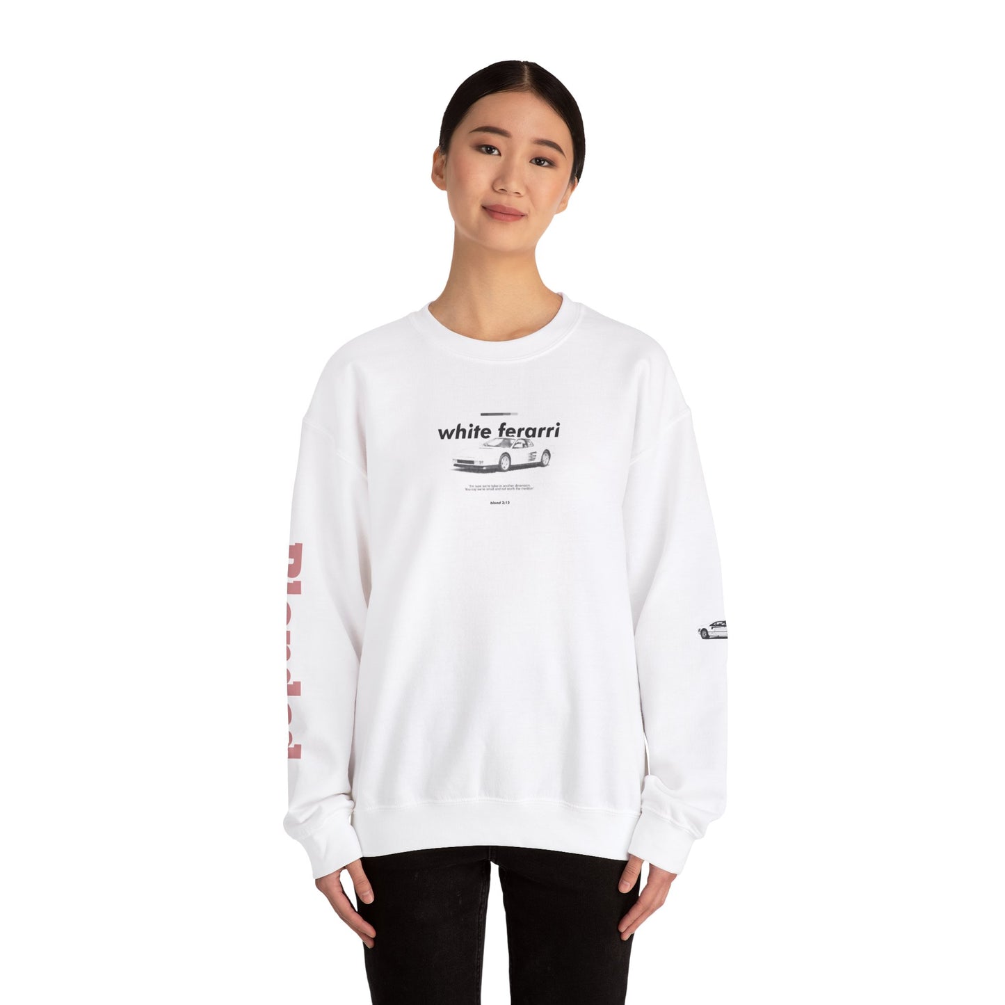 Frank Ocean Inspired Sweatshirt - White Ferrari Design