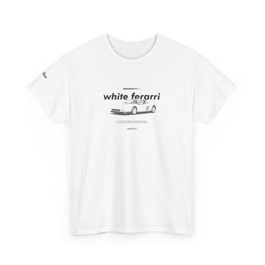 Frank Ocean Inspired T-shirt - White Ferrari Design